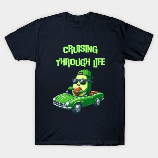 Avocado Pun T-Shirt by BukovskyART